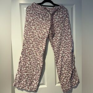Victoria Secret Purple/white Floral Pants Sz XS. Run bigger